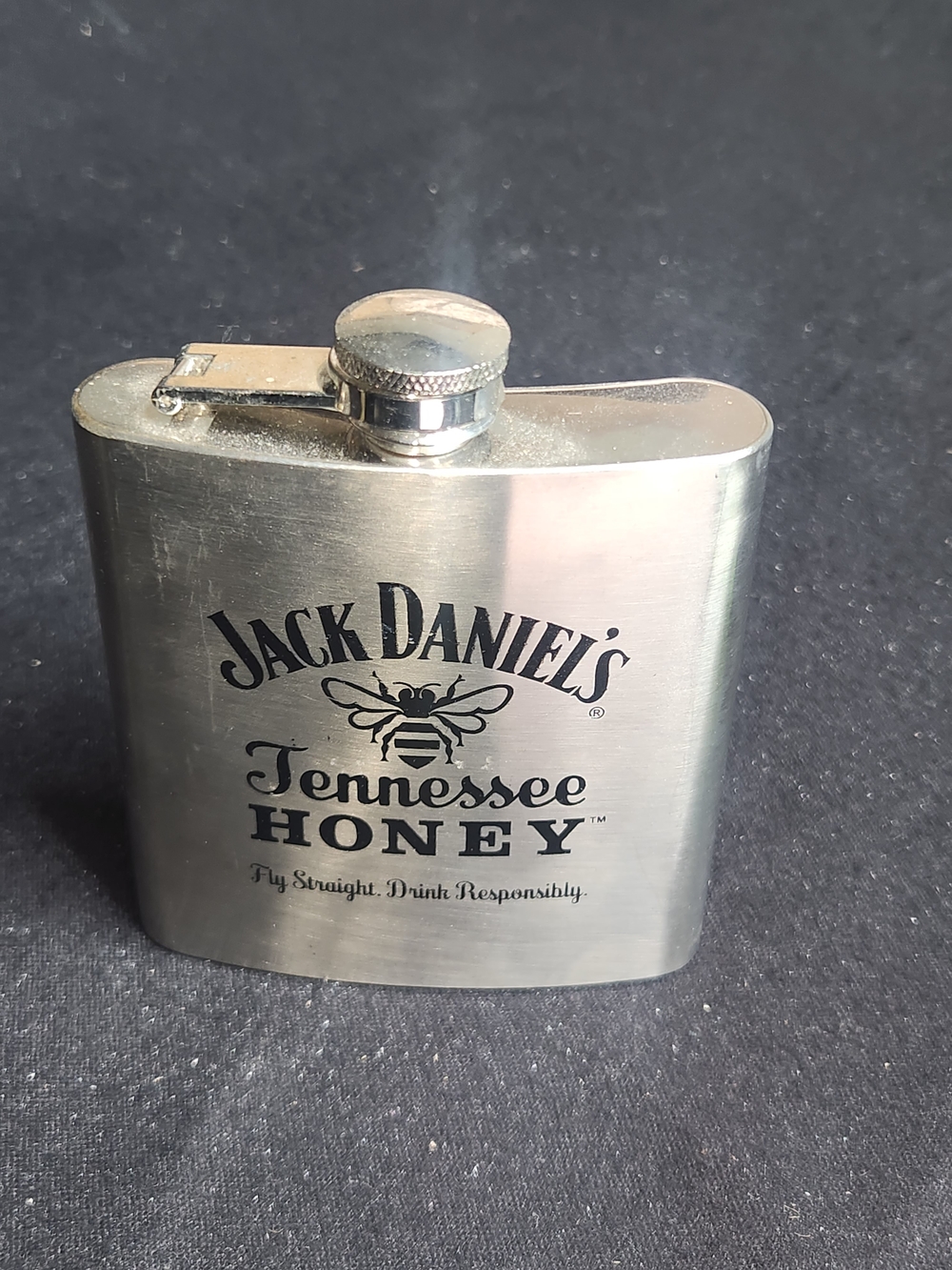 Jack Daniel's Tennessee Honey Silver Hip Flask